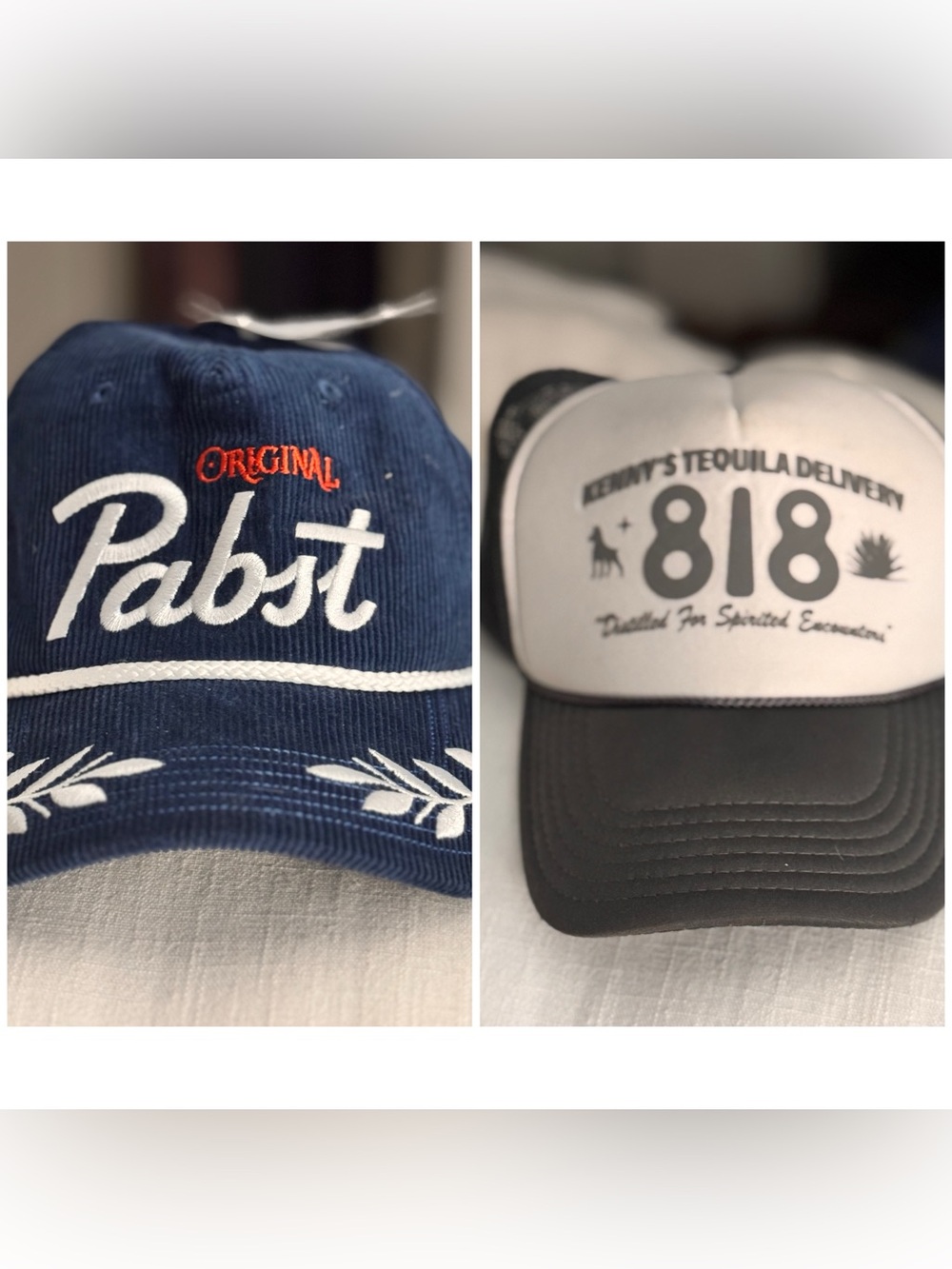 818 Tequila & Pabst BR hats
